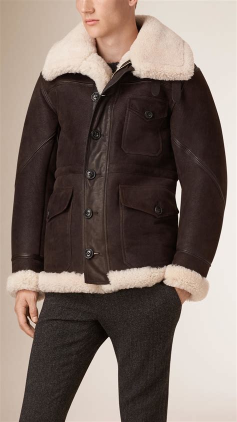 burberry shooting jacket|burberry shearling jacket men's.